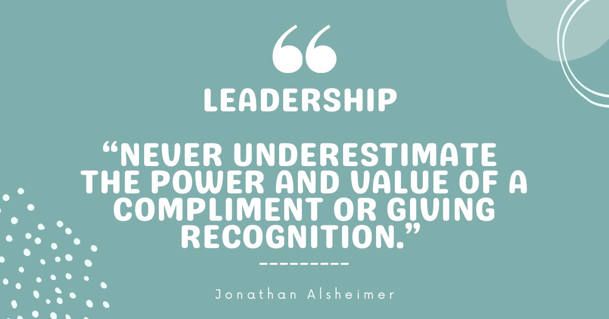 Leaders - When you see good things happening in your building let your people know. 

The more you reinforce the greatness happening all around the school the more greatness will continue to thrive.