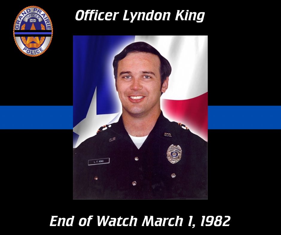 We will never forget Officer Lyndon King. 

End of Watch - March 1, 1982

#NeverForget #OurHero