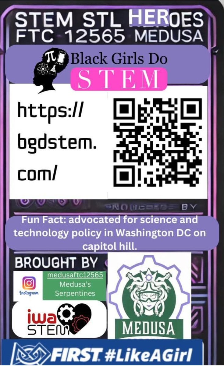 1st in Series #STEMSTLHERoes
<a href="/BGDSTEM/">Black Girls Do STEM</a> Cynthia Chapple #WomenInSTEM #StLouisMO <a href="/FIRSTweets/">FIRST</a> <a href="/FTCMO/">FIRST Tech Challenge - MO/KS</a> <a href="/firstlikeagirl/">FIRSTLikeAGirl</a> #WomensHistoryMonth