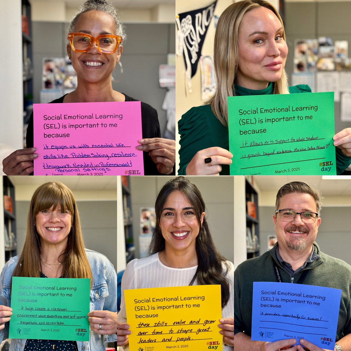 How will you shine light on the #SEL skills that make confident students and leaders? The Behavioral Specialist team is ready for #SELday #March3 <a href="/SEL4USA/">SEL4US</a> <a href="/HumbleISD_CBS/">HumbleISD_CBS</a>