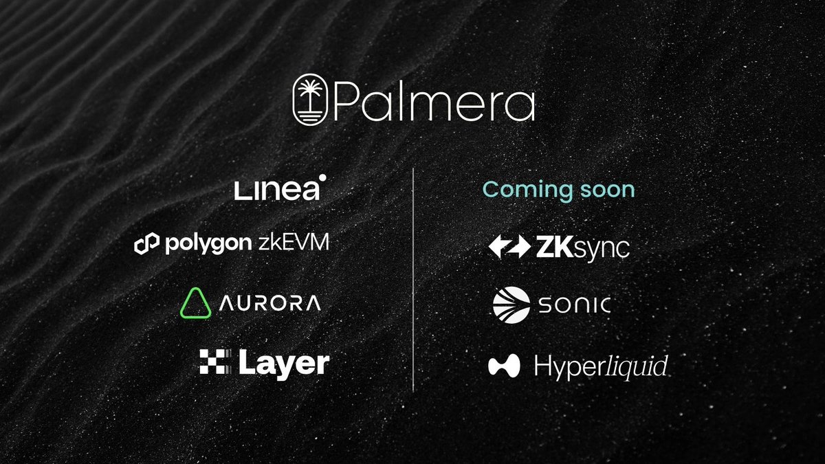 Now, in Palmera Experience, you can manage your <a href="/LineaBuild/">Linea.eth</a>, <a href="/0xPolygon/">Polygon</a> zkEVM, <a href="/auroraisnear/">Aurora</a>, and <a href="/XLayerOfficial/">X Layer</a> Safe accounts and experience the magic of tracking multiple <a href="/safe/">Safe.eth</a> in one dashboard!

Coming this week: <a href="/zksync/">ZKsync (∎, ∆)</a>, <a href="/SonicLabs/">Sonic Labs</a>, and <a href="/HyperliquidX/">Hyperliquid</a>. Stay tuned!