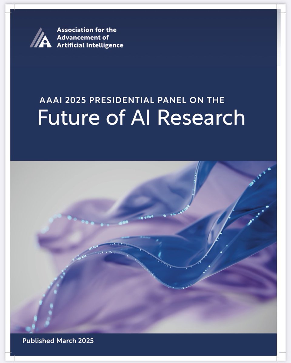Just released: Report of the AAAI 2025 Presidential Panel on the Future of AI Research 
aaai.org/wp-content/upl… <a href="/RealAAAI/">AAAI</a>