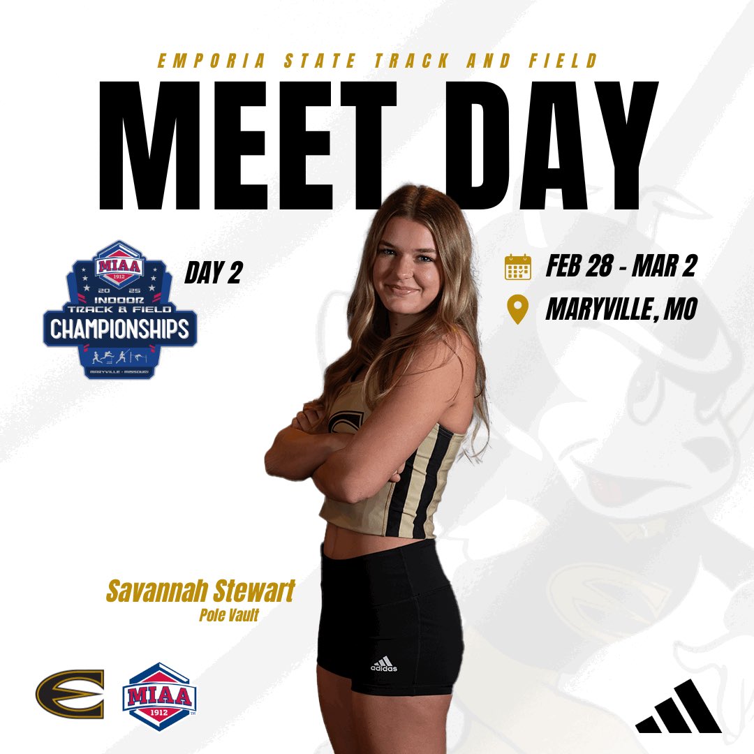 Day 2 of MIAA begins with the men’s heptathlon at 11:00 am. Field events and track events beginning at 1:30 and 2:00. Follow us at results.blacksquirreltiming.com/meets/43136

#StingersUp