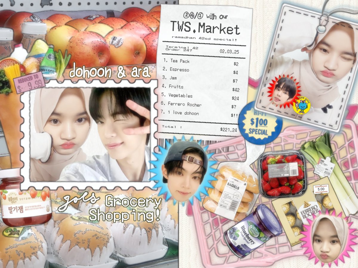 𐔌 #HOONARA goes grocery shopping 🍓🍞 .ᐟ

#SaiSelcaDay #42SD #SSD #TWS #TWS_PLEDIS #투어스 #247WithUs 
#DOHOON #도훈 
<a href="/TWS_PLEDIS/">TWS</a>