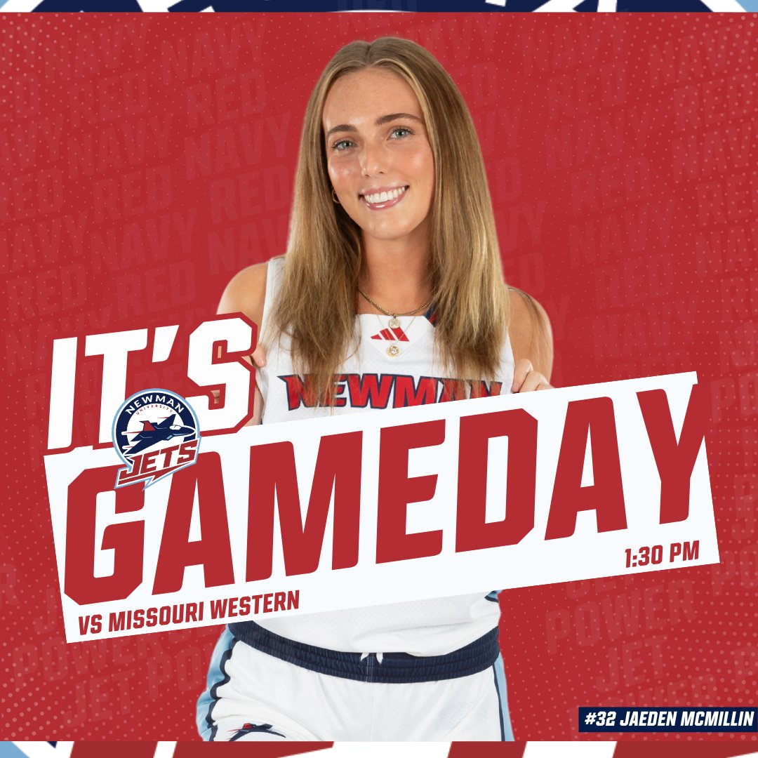 Newman Athletics (@newmanjets) on Twitter photo GAME DAY!
🆚Missouri Western
📍St. Joseph, MO
⌚1:30 PM
📻bit.ly/4bfYSld
📺bit.ly/3IXPTFh
📈bit.ly/3Eql1Ov
#JetPower✈️ x <a href="/NewmanJetsWBB/">Newman Women's Basketball</a> GAME DAY!
🆚Missouri Western
📍St. Joseph, MO
⌚1:30 PM
📻bit.ly/4bfYSld
📺bit.ly/3IXPTFh
📈bit.ly/3Eql1Ov
#JetPower✈️ x <a href="/NewmanJetsWBB/">Newman Women's Basketball</a>