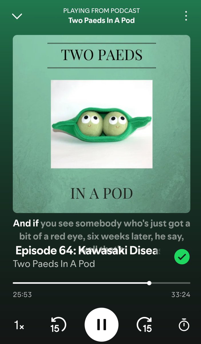 🎧 Been listening to #TwoPaedsInPod #Podcast 

🫀#Congenital #Cardiac disease
&amp;
#Kawasaki disease episodes 
#Paediatrics

🚑 Both are a useful listen for #Paramedics #EMS