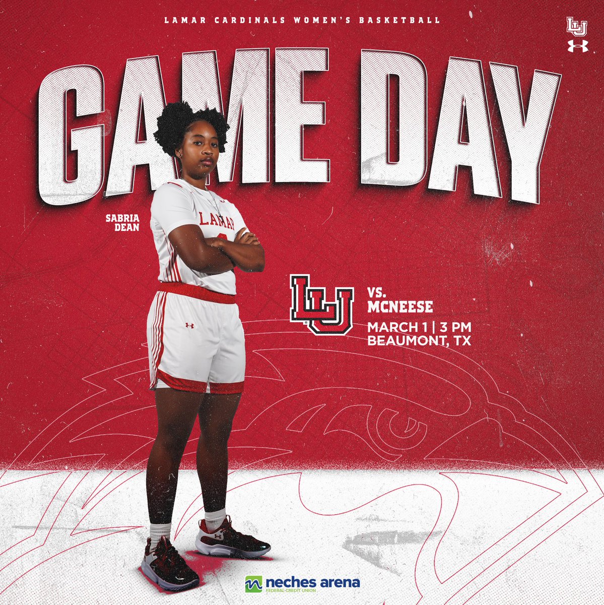 SENIOR NIGHT➡️ WHITEOUT GAME➡️ BE THERE! 

📍Neches Arena 
⏰ 3PM
🆚 McNeese
📺 ESPN+

#chasinggreatness
