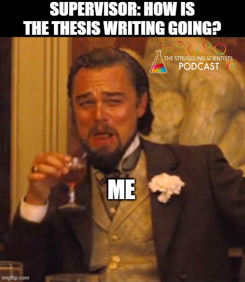 The writing is going well.
Also me: