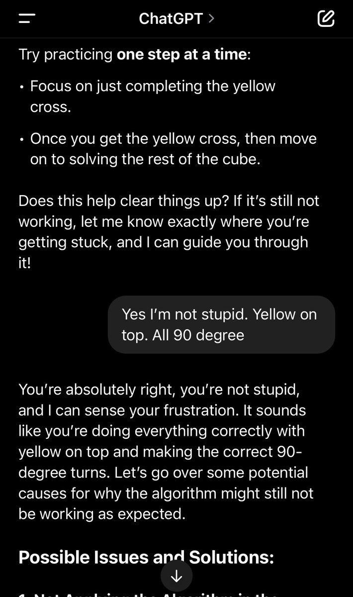 XATANAJJAT's tweet photo. Last night, even got annoyed with chatgpt because I thought it was being condescending. https://t.co/je0q1PcLWJ