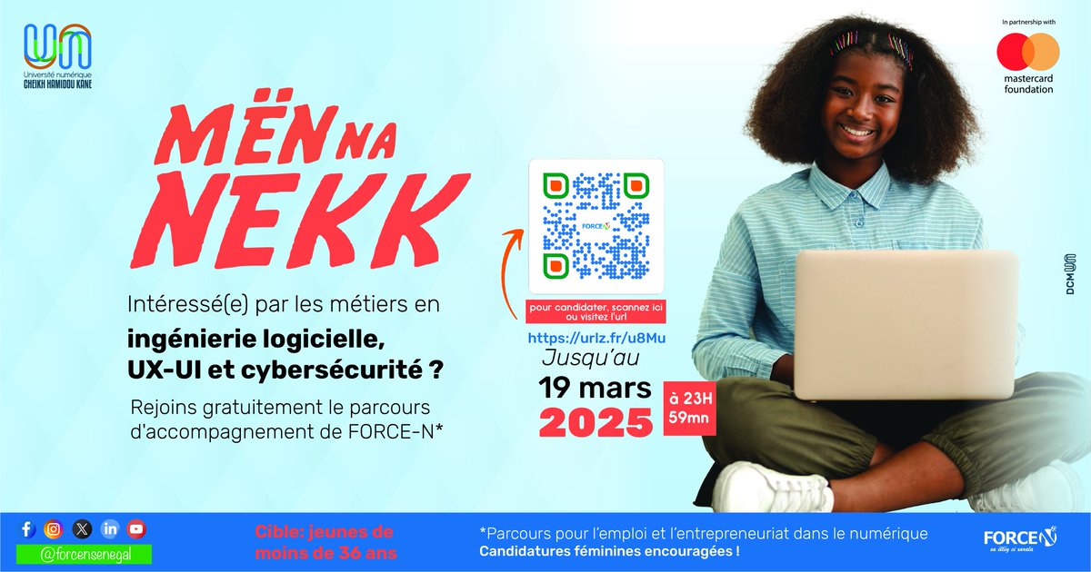 [#Formations #Certifiantes #De #Qualité #Dans #Le #Numérique]

[#APPELACANDIDATURE]

1/2 🎯 Vous êtes jeune et vous avez moins de 36 ans ?

Vous êtes intéressé par les métiers en ingénierie logicielle, UX-UI &amp; cybersécurité ?
🔗 Inscrivez-vous via :  urlz.fr/u8Mu