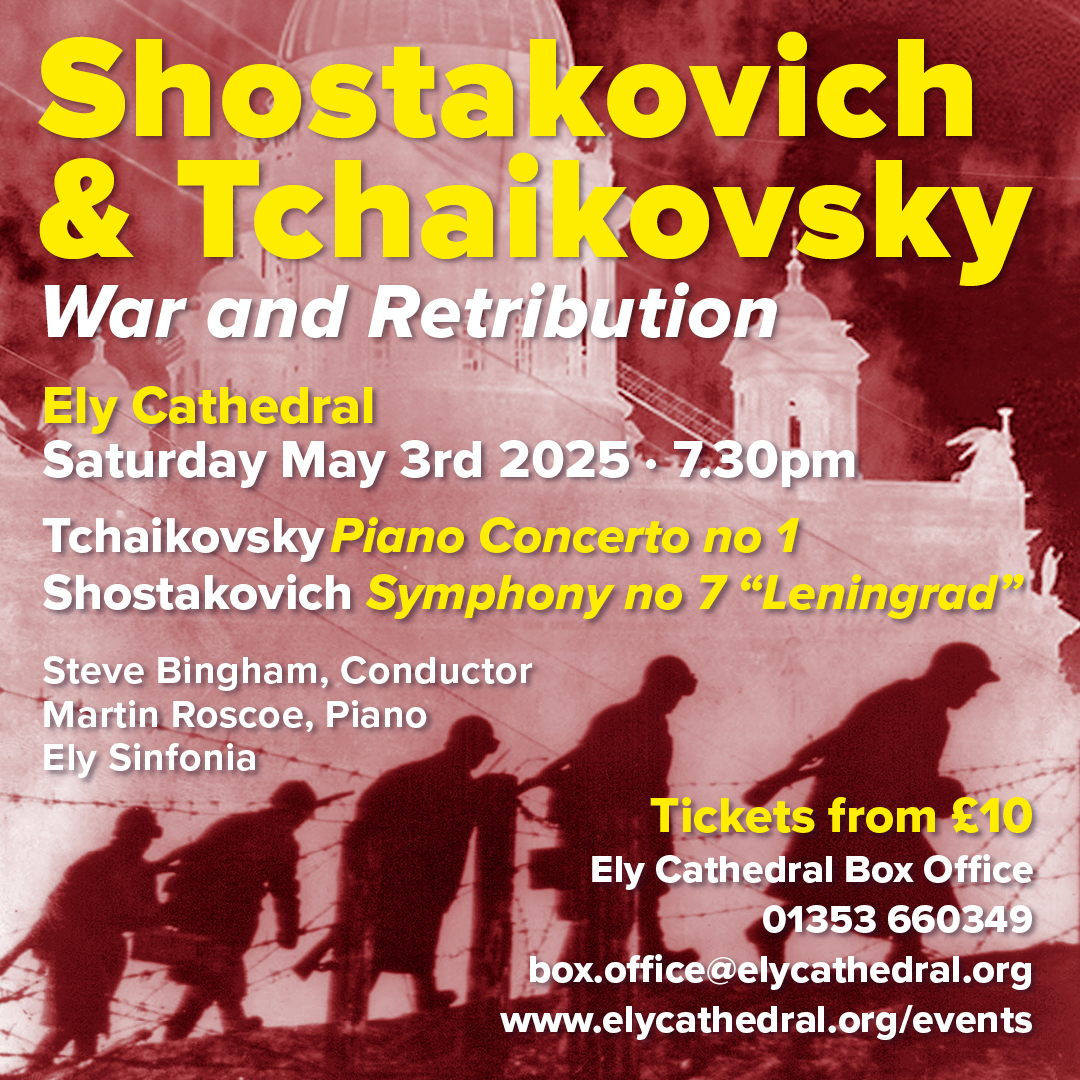 We can't wait to start rehearsals for our next concert on the 3rd May! Get your tickets now elycathedral.org/events/shostak…