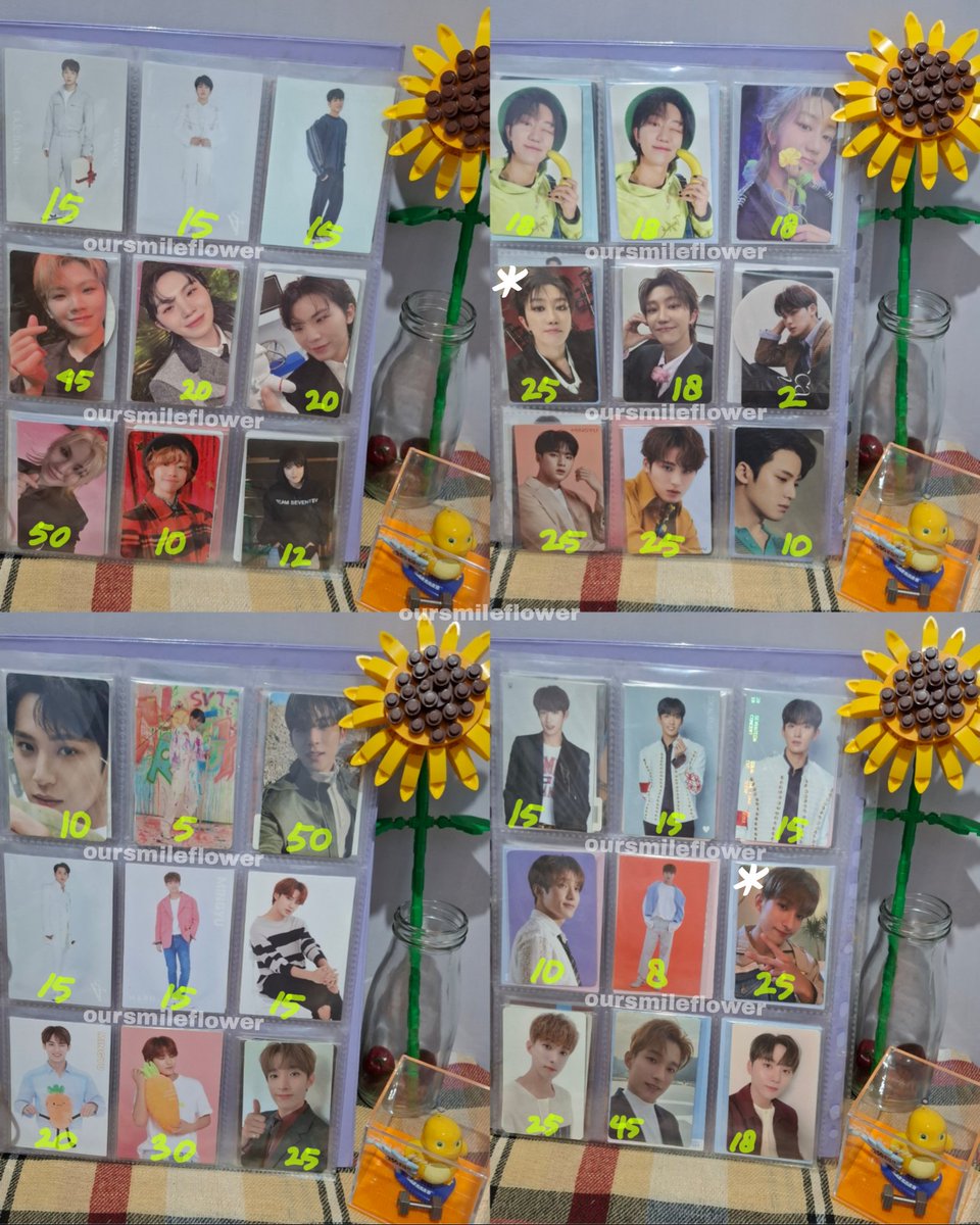 oursmileflower's tweet photo. HELP RT PLEASE🙏🏻
Want to sell in rush photocard seventeen start from 2k
📌Bekasi
⚠️Prefer take all/take minimal 4 pc
⚠️Vidcon by req (for serious buyer only)
⚠️(*) scratch/slight mostly saat aku unbox sudah seperti itu
❌Exc fee adm 🍊
❌STRICTLY NO FOR SENSITIVE BUYERS https://t.co/e6tbisQqIA