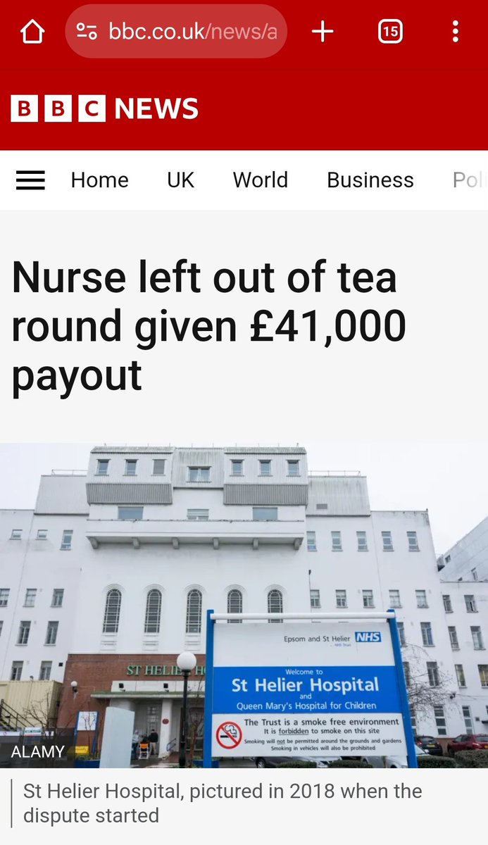 This is honestly such a disgraceful headline that should not be coming from state media. The nurse was subject to 3 years of bullying because she challenged her colleague's judgement over a sick patient. She ended up off sick with stress. £41k is a year's pay for her role.