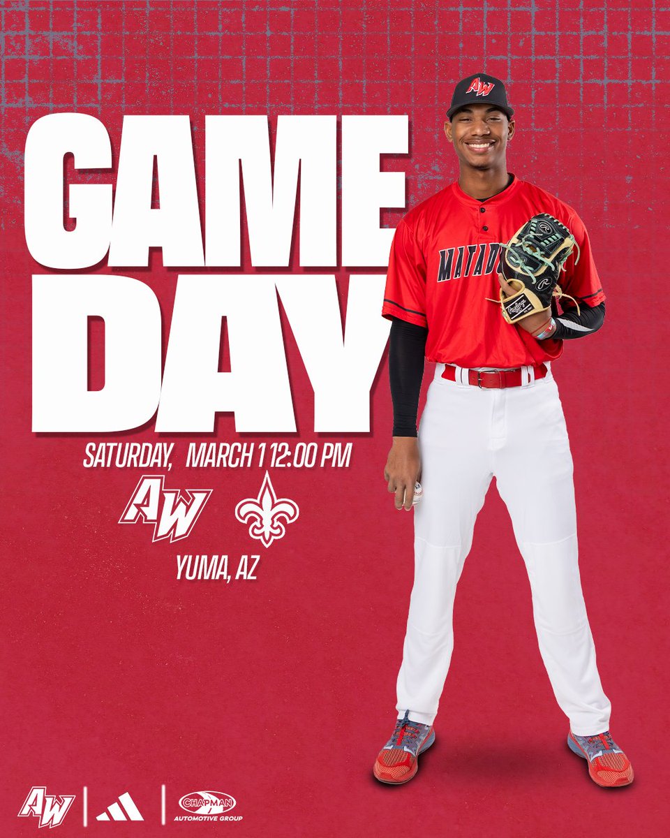 ⚾️GAMEDAY⚾️

Hosting the Saints in a doubleheader

🆚Community Christian
🕛12:00 pm
🏟️Walt Kammann Baseball Field
📍Yuma, AZ

#ForTheW