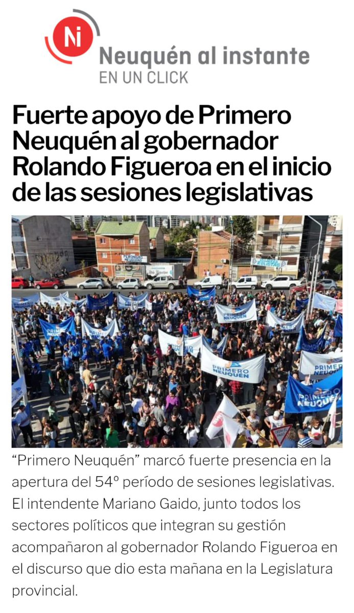 #PRIMERONEUQUEN