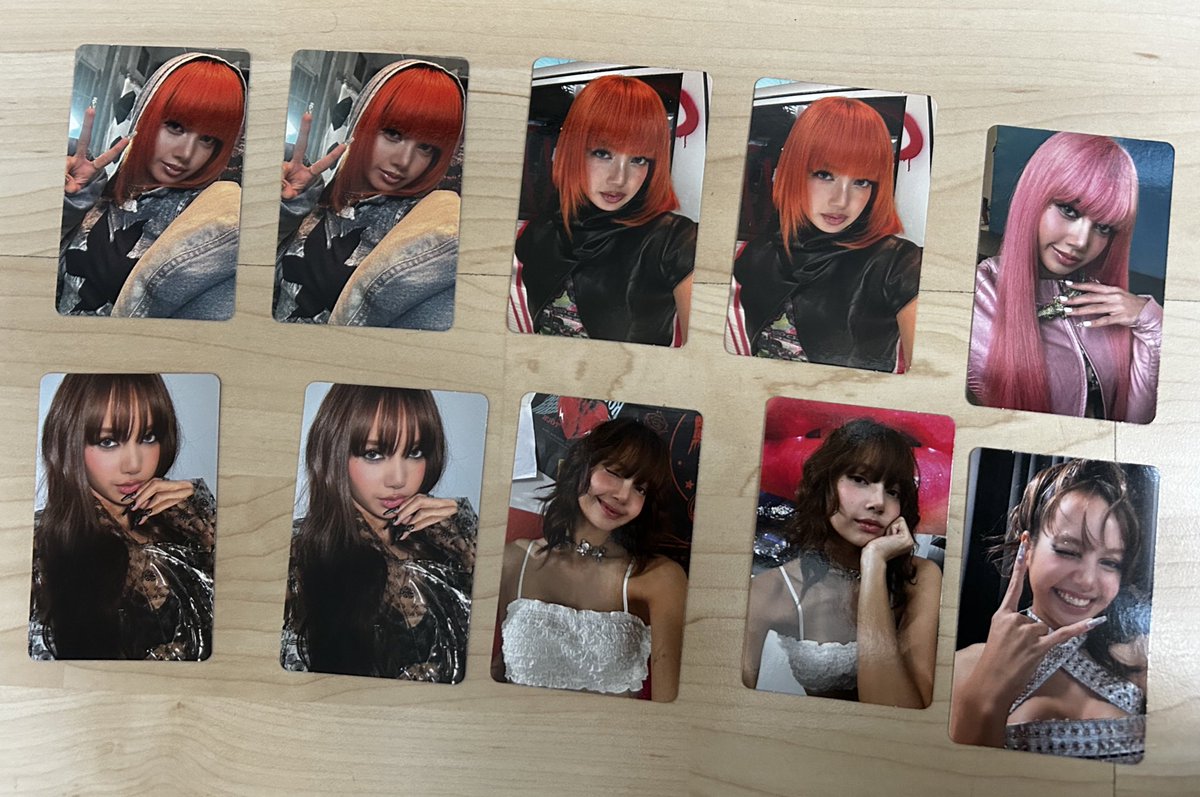 lalalisariana's tweet image. okay i’m so happy with my pulls🥹 3 duplicates… i wish i had more vixi photocards😩