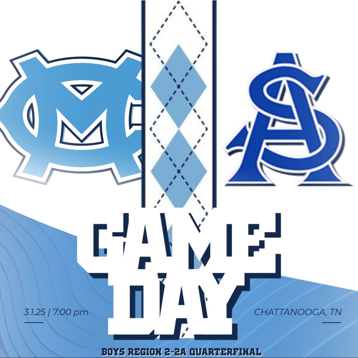 Region 2-2A tournament time!

🏀 CHS v. CSAS
📍 Chattanooga, TN
⏰ 7:00 PM

Chargers are on the road tonight @ CSAS!