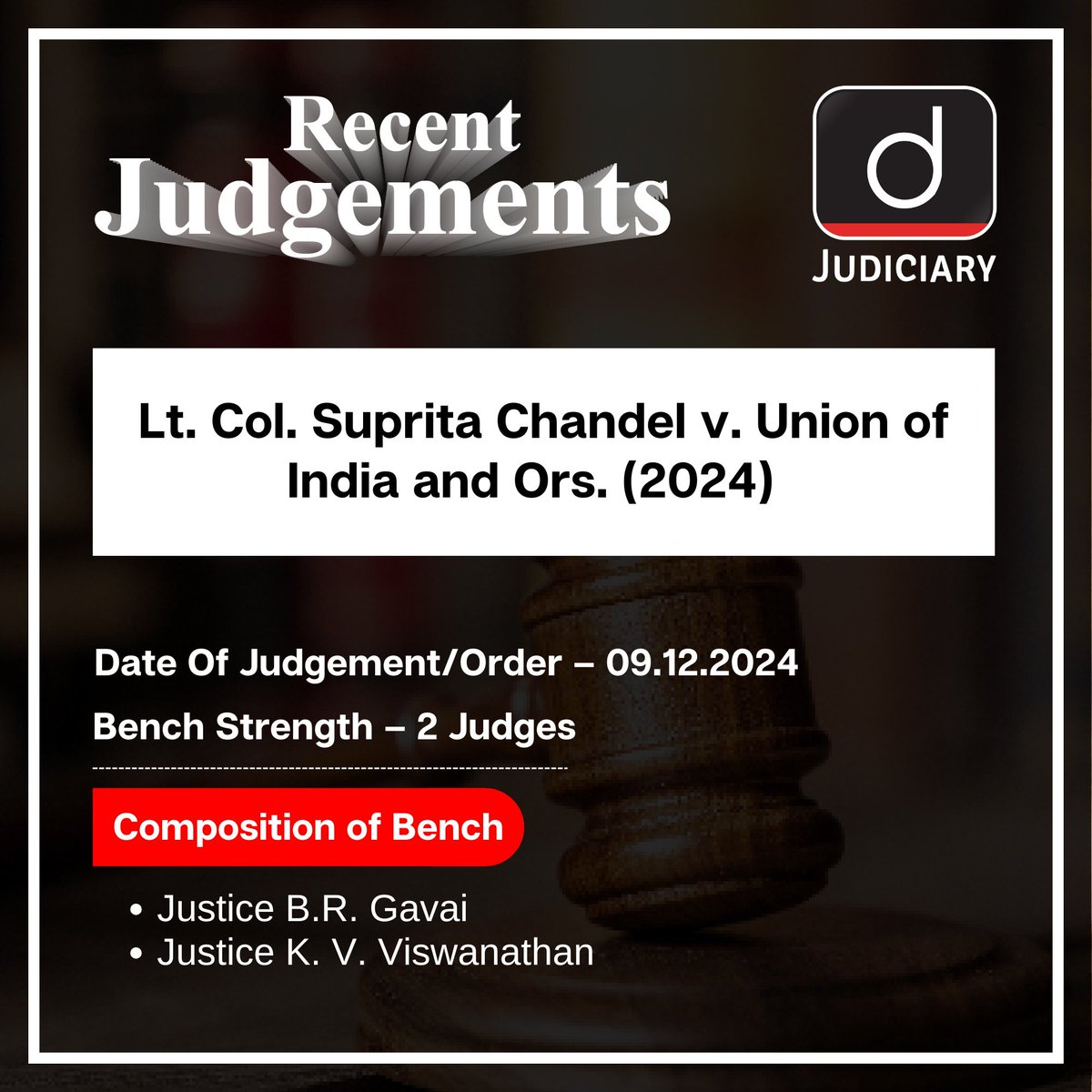 Law_Drishti's tweet image. Let’s look at these #RecentJudgments shedding light on #Justice in action.
.
Check our website: drishti.xyz/website-Judici…
.
#RecentJudgment #SupremeCourt #RecentNews #CurrentAffairs #Constitution #India #Court #LegalUpdates #IndianLaw #DrishtiJudiciary #TeamDrishti