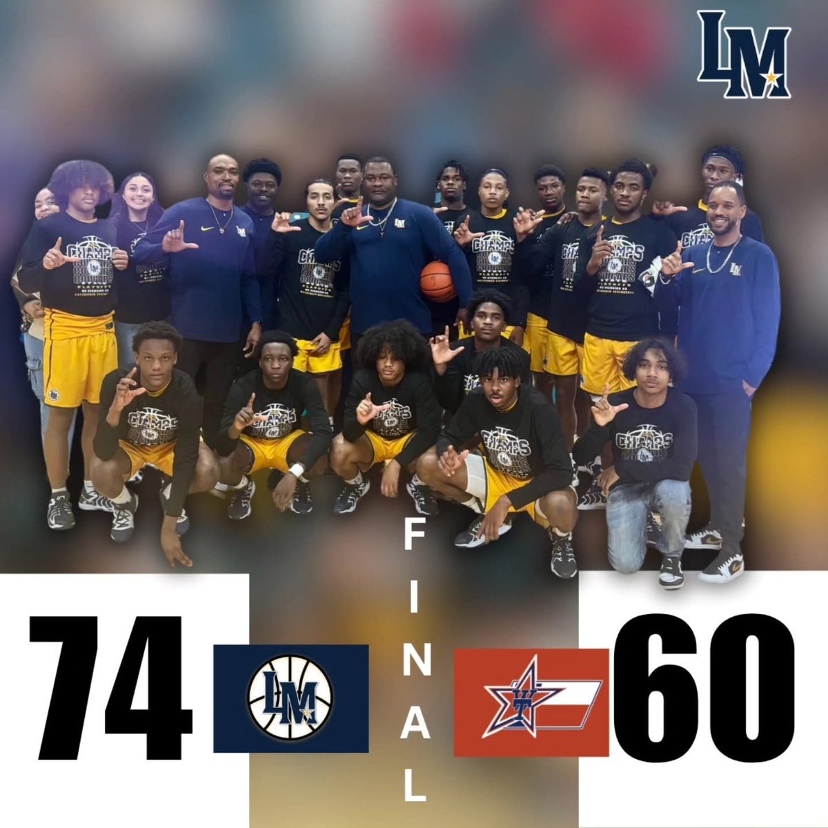 THE LMHS (@the_lmhs) on Twitter photo ๐4A-DII, Region 4 Champs๐
<a href="/LM_coogshoops/">La Marque HS Boys Basketball</a> is headed to the State Semi-Finals!!! #PSP
#Believe_LM ๐พ๐ช๐ฝโน๐ฝโโ๏ธ
<a href="/TexasCityISD/">Texas City ISD</a> <a href="/CityofLaMarque/">City of La Marque</a> <a href="/CityofTexasCity/">City of Texas City</a> <a href="/herffjones/">Herff Jones</a>
<a href="/Tabchoops/">๐๐ผ๐ฝ๐พ๐๐</a> ๐4A-DII, Region 4 Champs๐
<a href="/LM_coogshoops/">La Marque HS Boys Basketball</a> is headed to the State Semi-Finals!!! #PSP
#Believe_LM ๐พ๐ช๐ฝโน๐ฝโโ๏ธ
<a href="/TexasCityISD/">Texas City ISD</a> <a href="/CityofLaMarque/">City of La Marque</a> <a href="/CityofTexasCity/">City of Texas City</a> <a href="/herffjones/">Herff Jones</a>
<a href="/Tabchoops/">๐๐ผ๐ฝ๐พ๐๐</a>