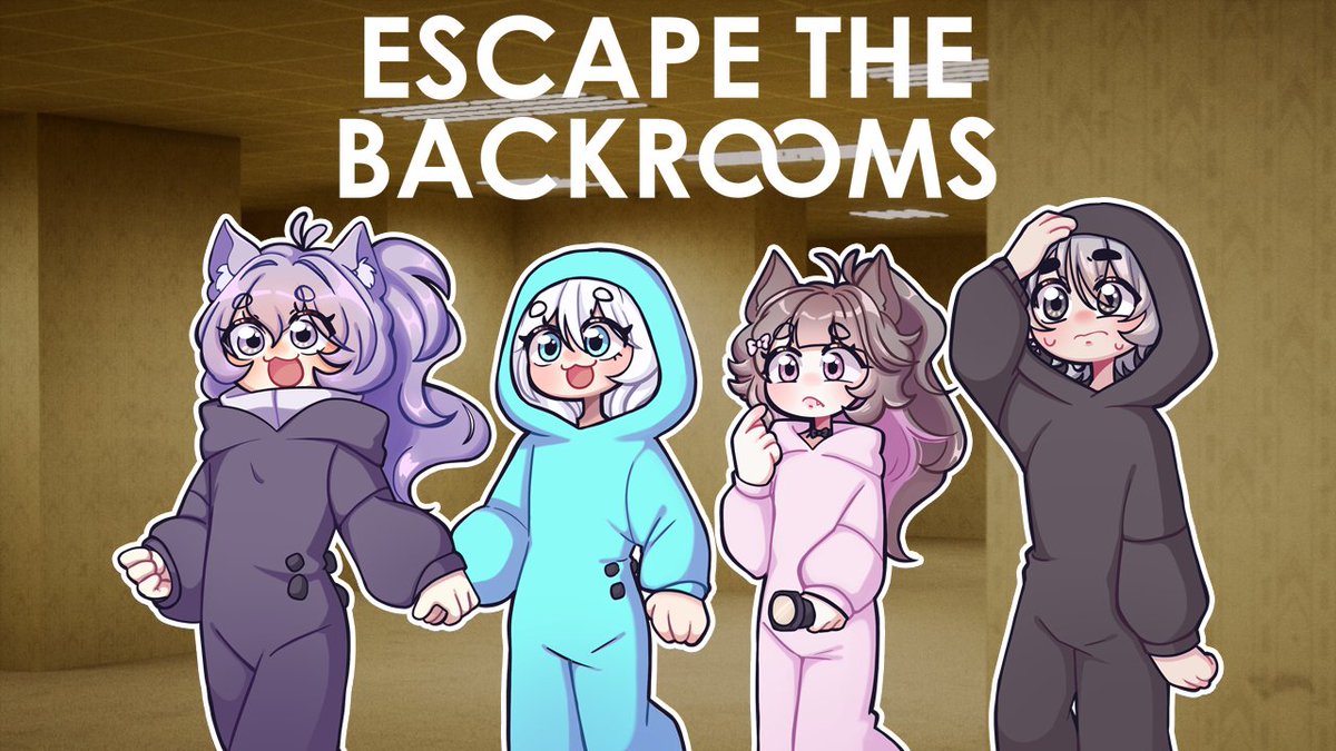 droppumitsu's tweet image. It's time for a FrostBite &amp;amp; Catchfly crossover episode! Join @Yuki_ENVT, @SylviSilene, @Hatosuke_VT, and myself as we try to find our way out of the backrooms! 
💜🩵🩷🩶

Tonight at 4pm PST/7pm EST/+9am JST!

≡ #droppulert #frostbite #catchfly ≡