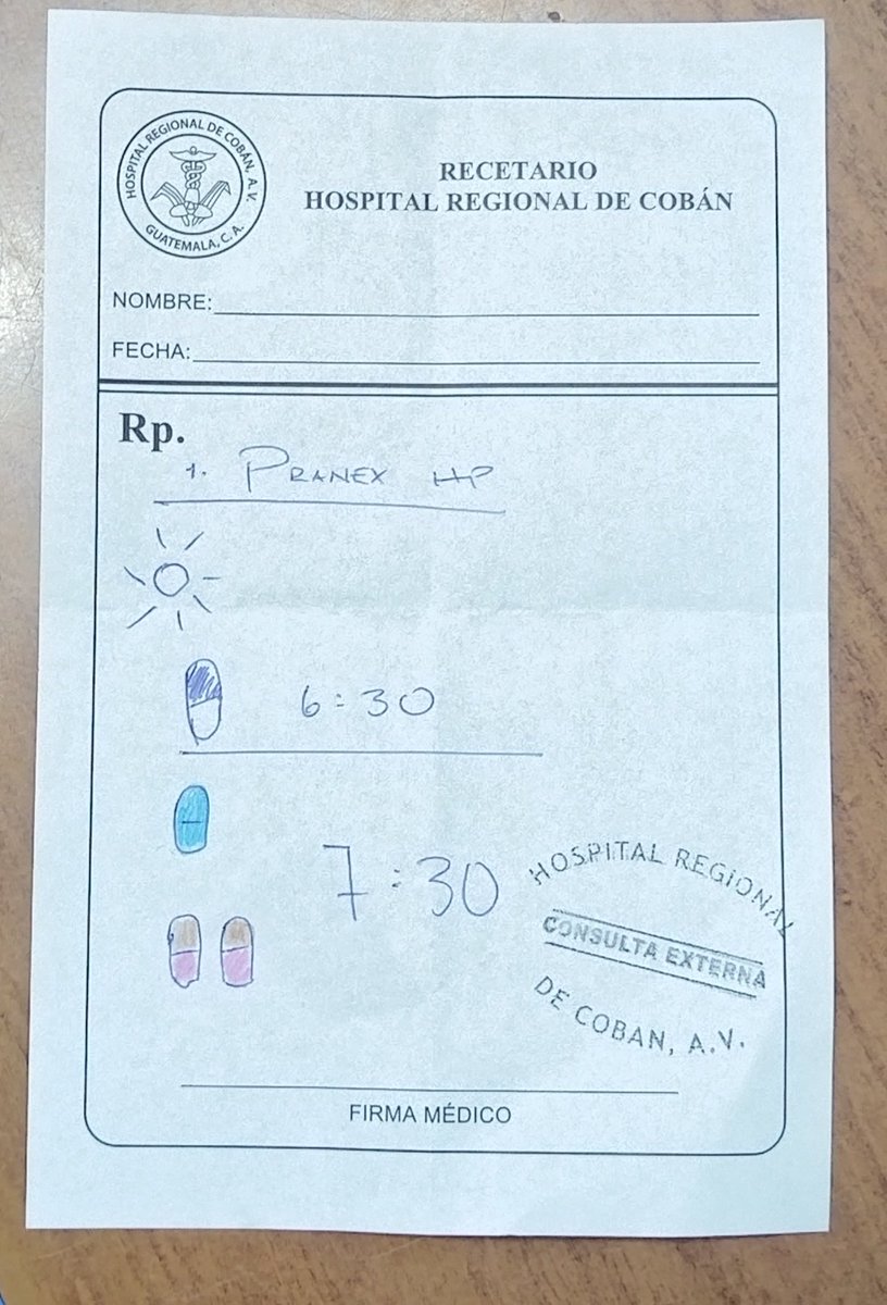 TirolocoMD's tweet image. Hoy nos tocó hacer una receta para una paciente que no sabe leer y escribir, con la exterminion le dibujamos/pintamos cada tableta en su receta y le programamos alarmas en su teléfono

Pequeñas acciones, como dicen por ahí, que pintan luz en las sombras