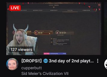 CupperButt_'s tweet image. Excellent thumb nail, 11/10. If "one more turn" had a face #Civilization7