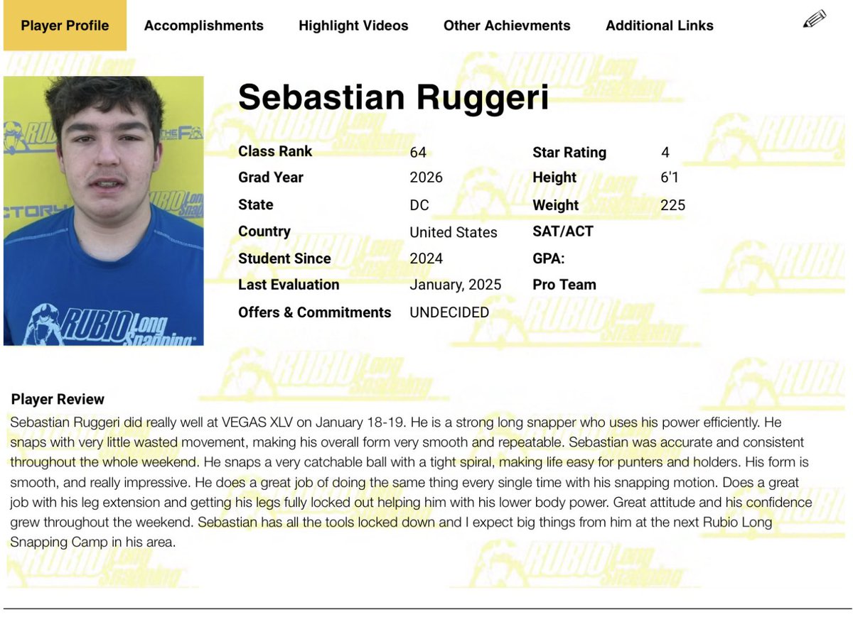 Sebastian Ruggeri (@sebass2026) on Twitter photo Thank you @thechrisrubio for the review, looking forward to attending another camp soon! <a href="/patward/">Patrick Ward</a> <a href="/MikeWard71/">Mike Ward</a> <a href="/nate33adams/">nate adams</a> <a href="/CoachSullyNCSA/">Justin Sullivan</a> Thank you @thechrisrubio for the review, looking forward to attending another camp soon! <a href="/patward/">Patrick Ward</a> <a href="/MikeWard71/">Mike Ward</a> <a href="/nate33adams/">nate adams</a> <a href="/CoachSullyNCSA/">Justin Sullivan</a>