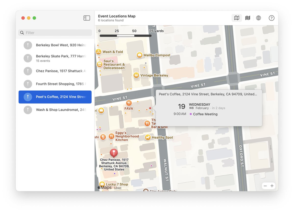 busymac's tweet image. Wouldn&apos;t it be cool to visualize all the locations from your calendar events on an interactive map? Yes. The answer is Yes. It is so cool. Introducing the new Event Map View.

youtu.be/oUYPTlJzFD8?si…