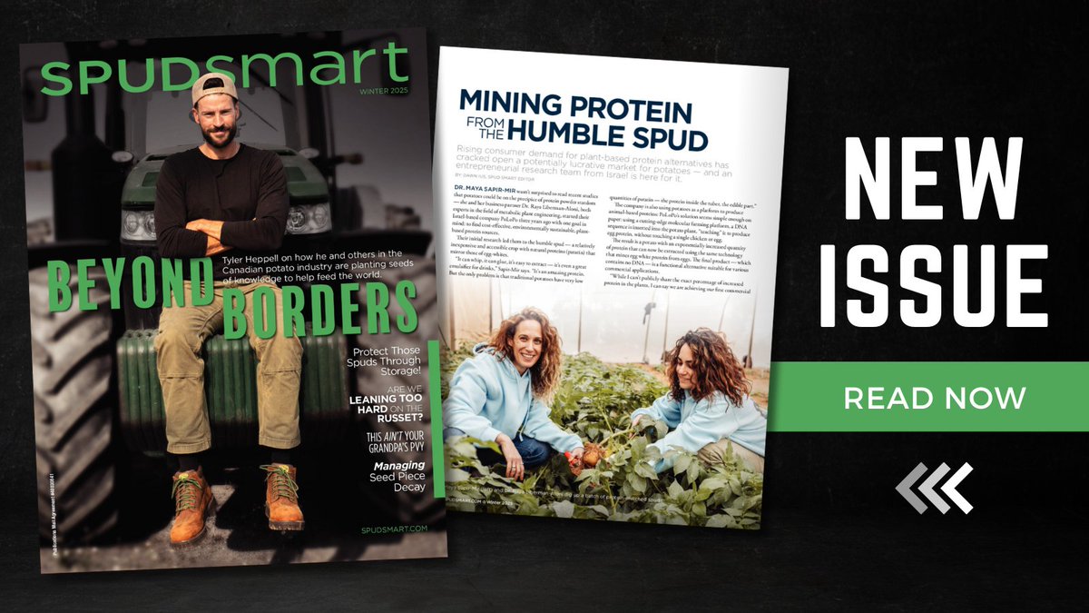 SpudSmartMag's tweet image. 💵🥔 Profiting from potatoes! Read about how these 2 Israeli researchers turned businesswomen plan to profit off a new potential lucrative market for potatoes in the latest #SpudSmart edition!
🔗hubs.li/Q0357sdc0
#Potatoes #Business #Profit