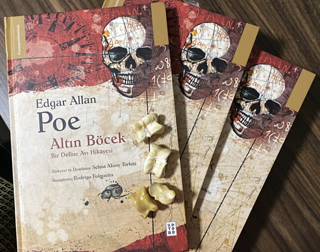 Yeni çeviri kitabım “Altın Böcek”. Keşke Poe da bugünleri görseydi! 🙂 <a href="/ketebe/">Ketebe</a> #poe