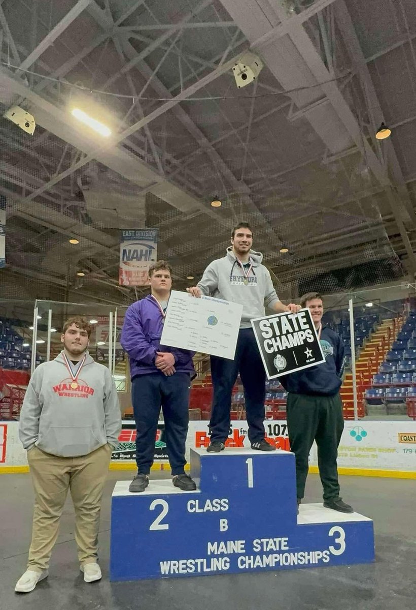 GridironImports's tweet image. Congratulations to Hungarian Family Member @GezaLabancz on winning the state championship in Maine at Heavyweight ! A state champion in the fall with football and now in the winter with wrestling- what a year so far for Geza!