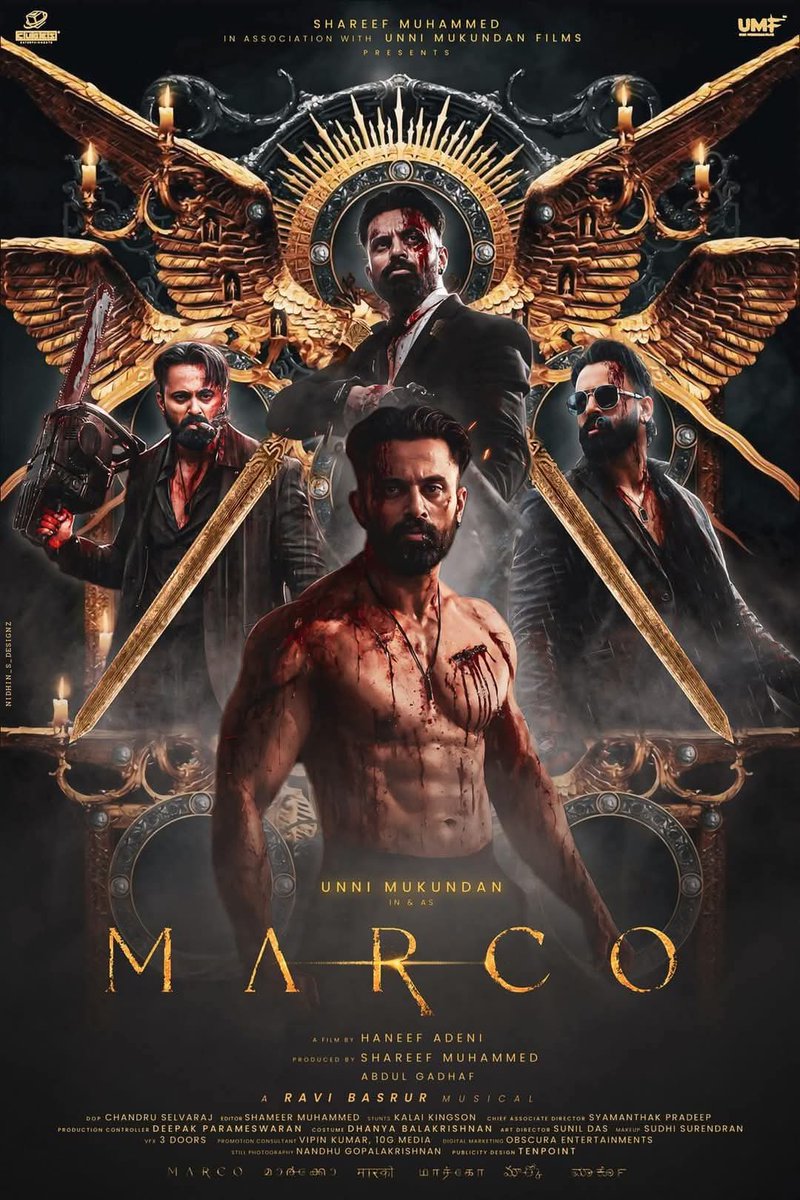 Kiran Potru (@potrukiran) on Twitter photo #Marco is brutal, gruesome & violent revenge drama by <a href="/haneef_adeni/">Haneef Adeni</a> 🤸
<a href="/Iamunnimukundan/">Unni Mukundan</a> <a href="/RaviBasrur/">Ravi Basrur</a> <a href="/Kabirduhansingh/">Kabir Duhan Singh</a> <a href="/realyuktii/">realyukti</a> <a href="/SonyLIV/">Sony LIV</a> #Marco is brutal, gruesome & violent revenge drama by <a href="/haneef_adeni/">Haneef Adeni</a> 🤸
<a href="/Iamunnimukundan/">Unni Mukundan</a> <a href="/RaviBasrur/">Ravi Basrur</a> <a href="/Kabirduhansingh/">Kabir Duhan Singh</a> <a href="/realyuktii/">realyukti</a> <a href="/SonyLIV/">Sony LIV</a>