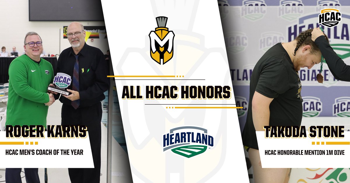 SWIM: Swim &amp; Dive wrapped up their season this past weekend at the HCAC Championships! Roger Karns &amp; Staff was named Men's Coach of the Year while Manchester broke 7 School Records and Takoda Stone named All HCAC!       

Read: tinyurl.com/3ja6yxps

#MUSpartans | #SpartanPride