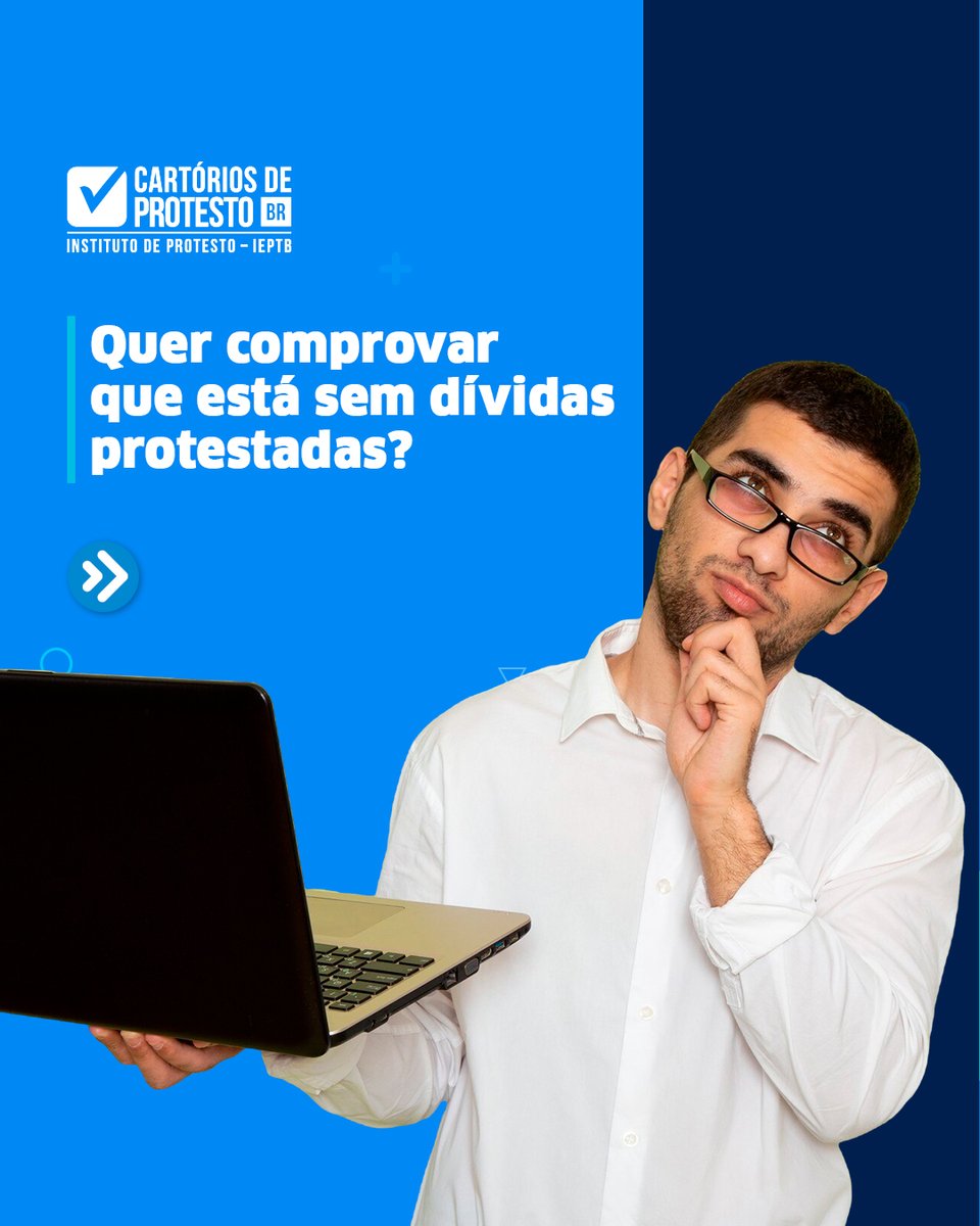 ieptbbr's tweet photo. ❓ Sabia que você pode comprovar que está sem dívidas protestadas de forma fácil e digital?

🔍 Com a Certidão de Protesto, você solicita e recebe tudo online, com praticidade e segurança. https://t.co/3sgSKnDw8l
