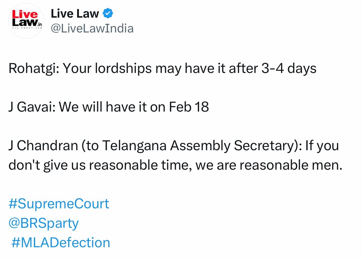 UrsBujjigadu's tweet image. మిత్రులారా, మన నాయకుడి పుట్టినరోజు వేడుకలు ఘనంగా జరుపుకున్నాం,.. #HappyBirthdayKCR 

ఇగ మొదలుపెడదామా.. 😎

ఫిబ్రవరి 18న రోజున తీర్పుదినం కోసం ఆశగా ఎదురుచూస్తున్నాం… #MLADefection 

గౌరవనీయులైన న్యాయమూర్తులు తగినంత సమయమిచ్చారు కదా… Reasonable time..

న్యాయం గెలుస్తది అని…