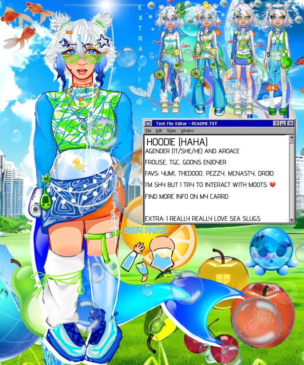 HoodieHaha's tweet image. 🫧🦐🐬finished the sona ref if anyone gaf🪼🐠🫧
little extra tab only for twitter too
