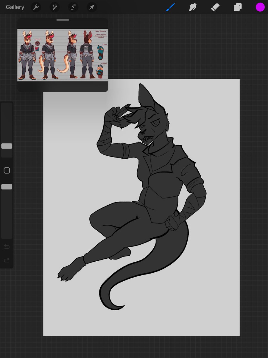 havent been drawing digitally much! have a wip