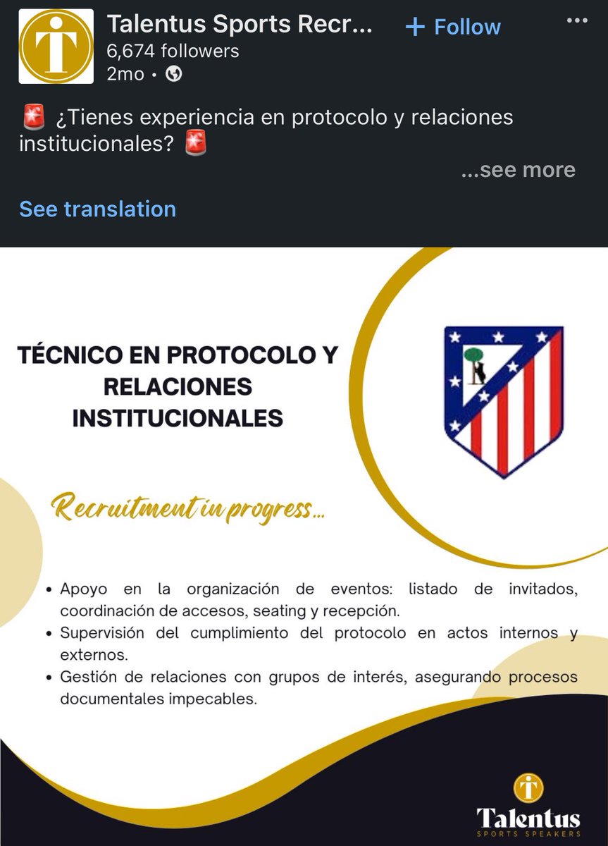 mbafraaude's tweet photo. José Luis Munuera Montero es el fundador de una empresa de recursos humanos especializada en la industria del fútbol. La empresa tiene como clientes la Kings League de Piqué, clubes como el Atlético de Madrid o medios como DAZN. https://t.co/o1XlEEN8ZG