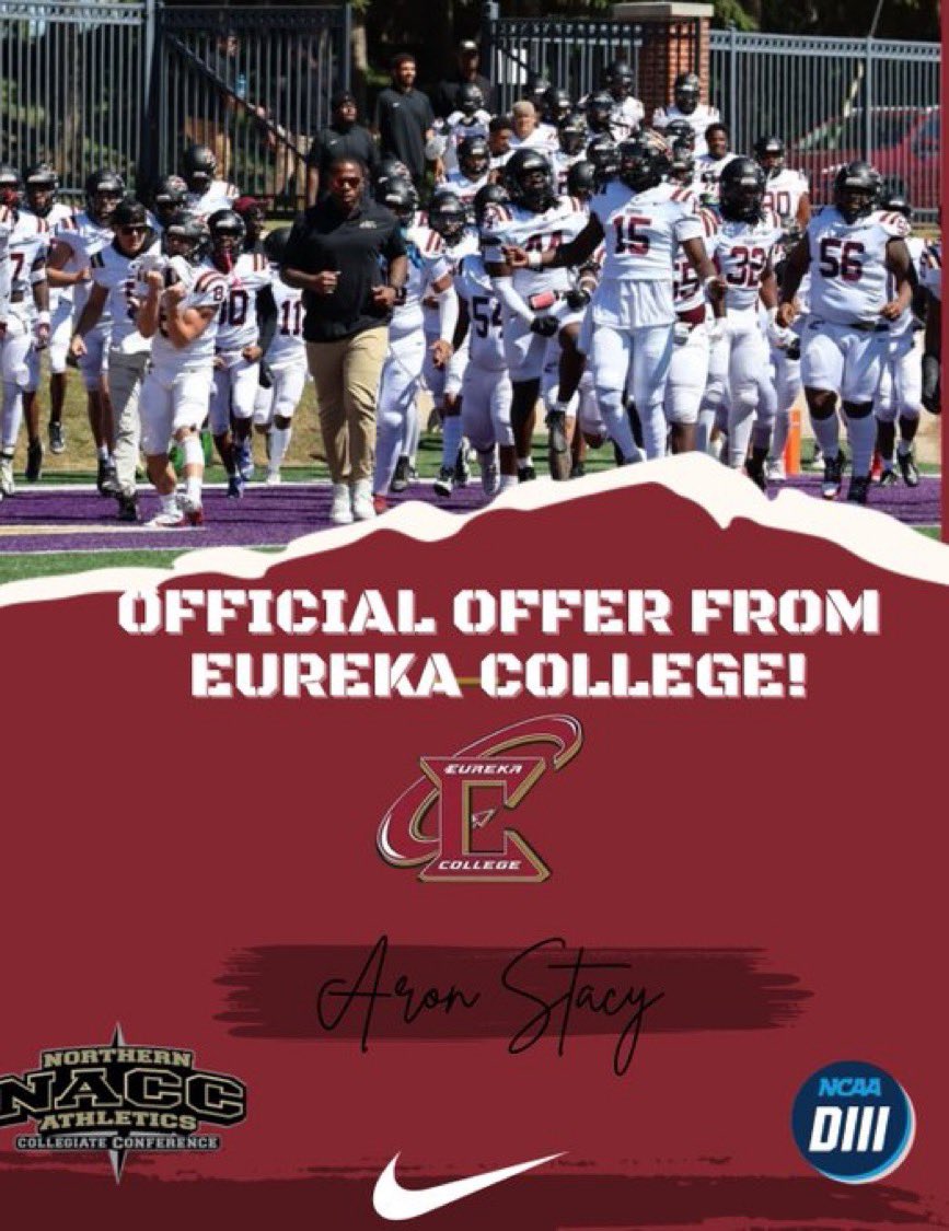 Aaron Stacy (@aaronstacy97) on Twitter photo Blessed to receive an official offer from <a href="/EurekaCollege/">Eureka College</a> after a great conversation with <a href="/trainwrecker_62/">Dwayne Wallace</a> #AGTG <a href="/ClayHSFootball/">Clay High Football</a> <a href="/Clay_Athletics/">Clay High Athletics</a> Blessed to receive an official offer from <a href="/EurekaCollege/">Eureka College</a> after a great conversation with <a href="/trainwrecker_62/">Dwayne Wallace</a> #AGTG <a href="/ClayHSFootball/">Clay High Football</a> <a href="/Clay_Athletics/">Clay High Athletics</a>