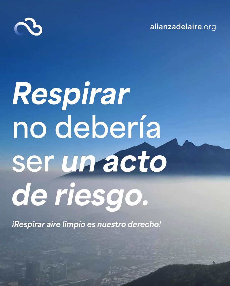 2 de cada 3 días respiramos un aire que nos enferma. La contaminación del aire en Monterrey es un grave problema.  Necesitamos urgentemente que las autoridades tomen acción y garanticen nuestro derecho a un ambiente sano. #NLNoPuedeRespirarClaudia <a href="/Claudiashein/">Claudia Sheinbaum Pardo</a> <a href="/samuel_garcias/">Samuel García</a>