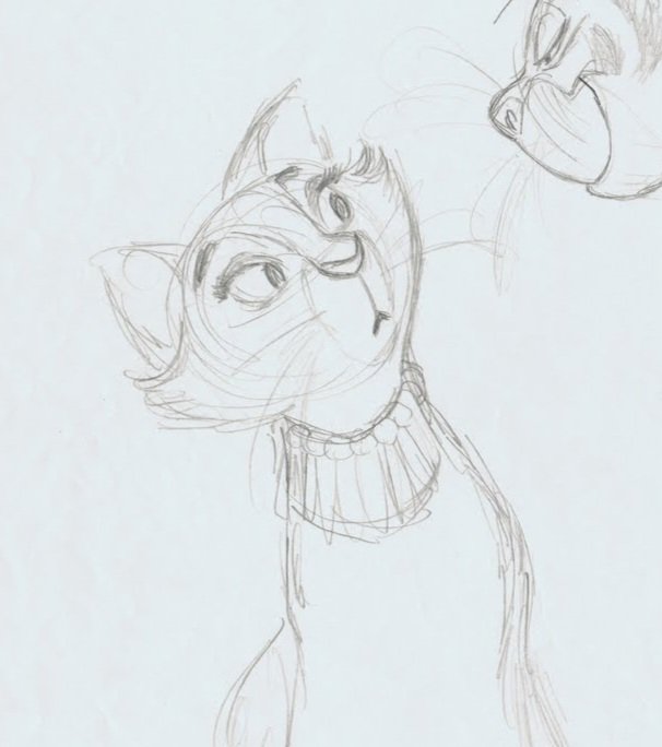 illuxtre's tweet image. Wanna know a random fun fact about me? I am obsessed with this version of Duchess (Aristocats) 
They went for a much more delicate design but this one??? It brings me joy!! She is so sweet and expressive, and I really love the long blue collar