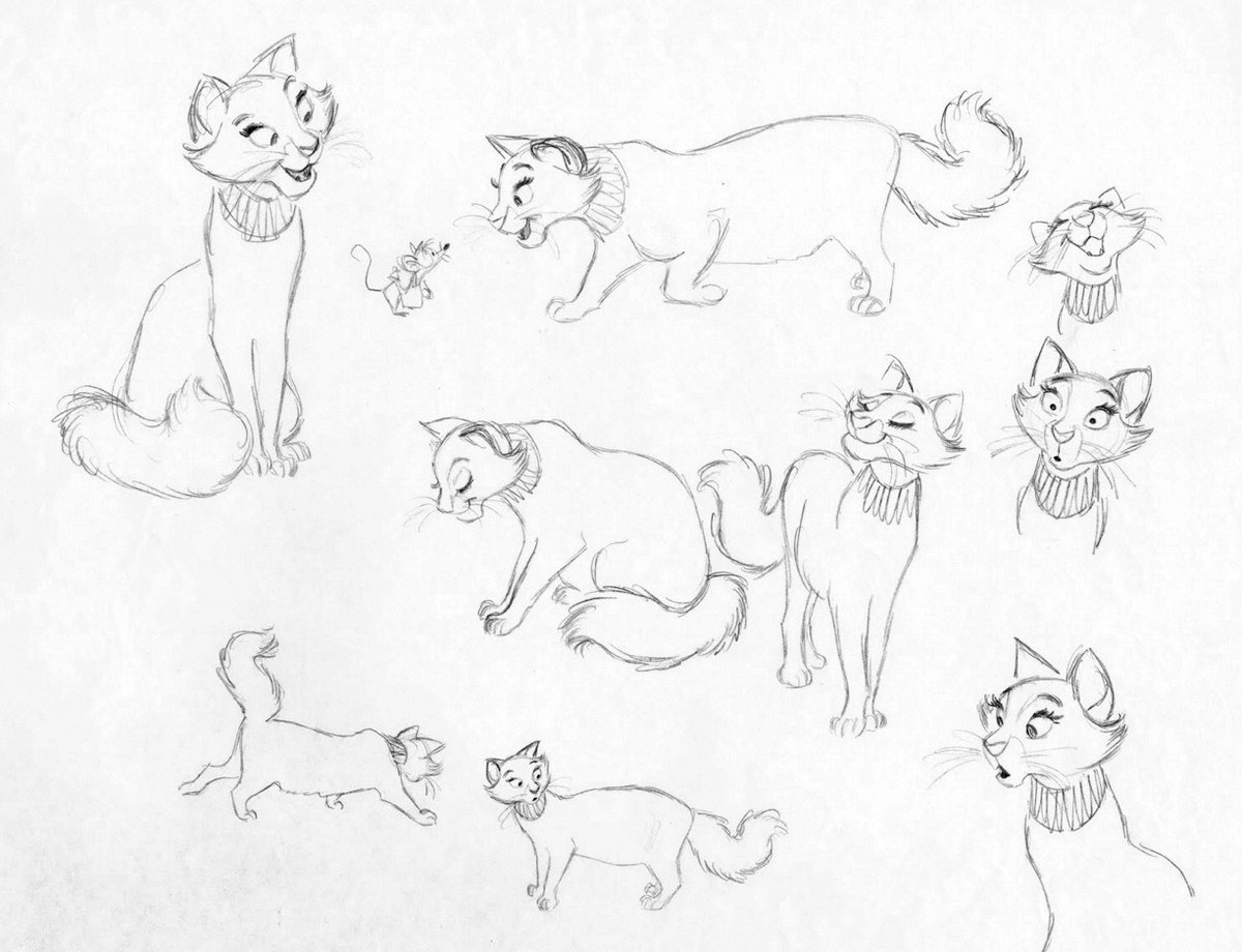 illuxtre's tweet image. Wanna know a random fun fact about me? I am obsessed with this version of Duchess (Aristocats) 
They went for a much more delicate design but this one??? It brings me joy!! She is so sweet and expressive, and I really love the long blue collar
