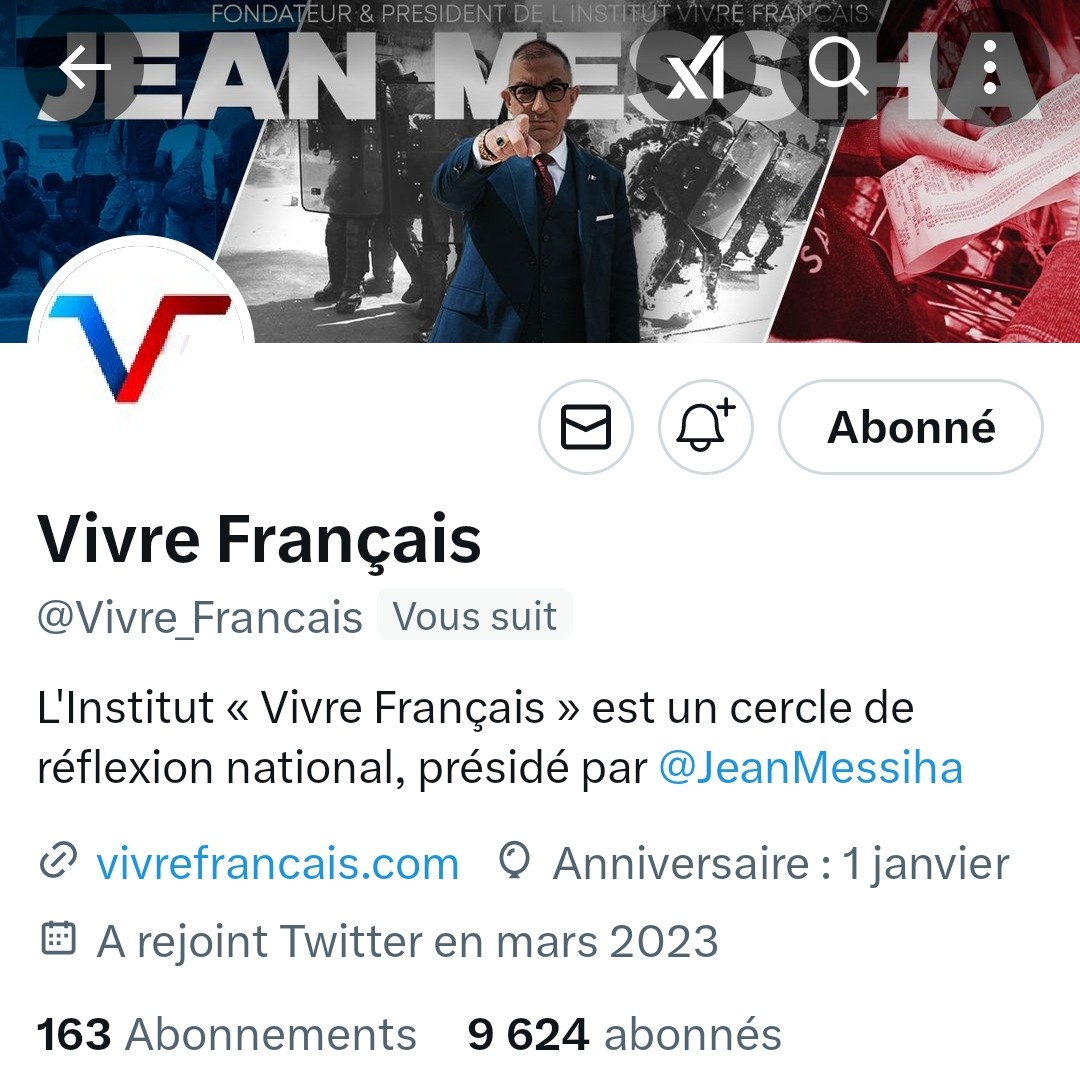 🇨🇵 Dédé 🇫🇷♿ (@juniorguibole) on Twitter photo INFO🚨Mes amis abonnés😉
Ainsi que l'équipe #JambonBeurre #TeamPatriotes 🇨🇵
Notre ami <a href="/Vivre_Francais/">Vivre Français</a> 👍
Aurait besoin d'un petit coup de pouce pour grossir sa TL!🥳
Et ainsi lui donner plus de visibilité!🙏Merci de vous abonner à lui !
🚨PS:Abonnement retour Non garanti INFO🚨Mes amis abonnés😉
Ainsi que l'équipe #JambonBeurre #TeamPatriotes 🇨🇵
Notre ami <a href="/Vivre_Francais/">Vivre Français</a> 👍
Aurait besoin d'un petit coup de pouce pour grossir sa TL!🥳
Et ainsi lui donner plus de visibilité!🙏Merci de vous abonner à lui !
🚨PS:Abonnement retour Non garanti