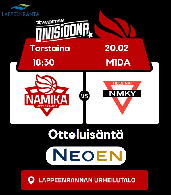 Mitä to-iltana 20.2.2025 tehtäisiin? 

Korista tarjolla, Lappeenrannan urheilutalo.

namikalappeenranta.fi

#M1DA #koripallo #Lappeenranta #koris #NamikaPlaysWild