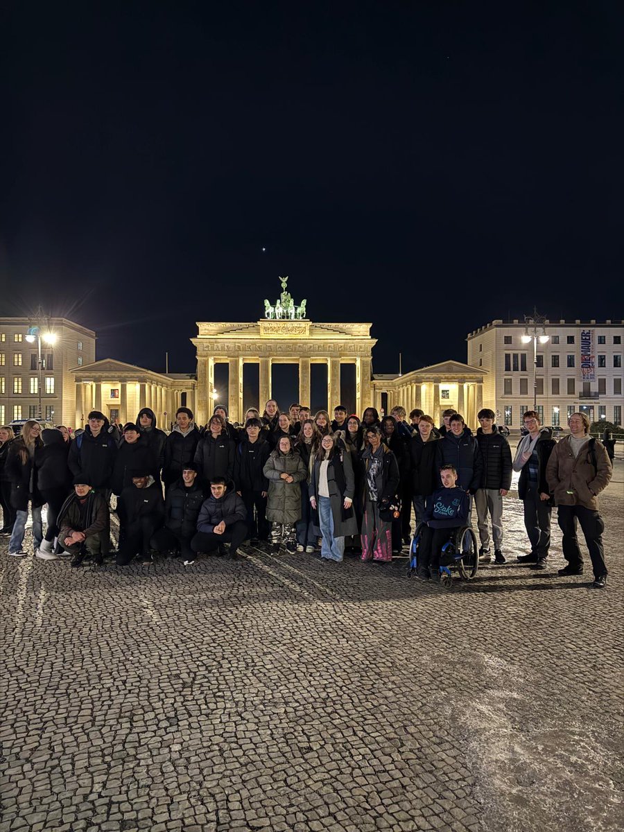 Quick photo stop at the Brandenburg Gate on the way to the  Reichstag.