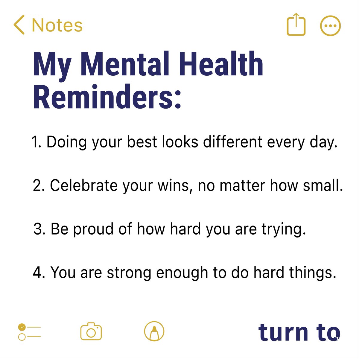 What we think about ourselves matters, but sometimes we can be our toughest critics. If you feel like you need some extra help for your mental health or recovery journey this month, take a moment to check out the resources at TurnToSupportsTX.org. 

#TurnTo