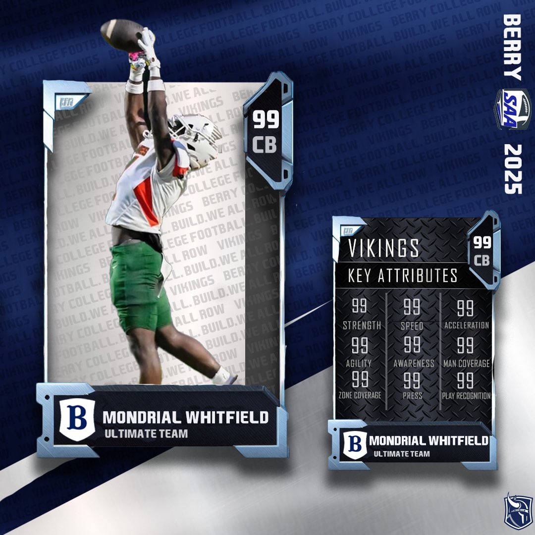 Signed Player Pack: Welcome to our Ultimate Team, Mondrial Whitfield! 🔥💯

#NewPlayerUnlocked #BerryFootball #d3fb #BUILD #KeepClimbing
