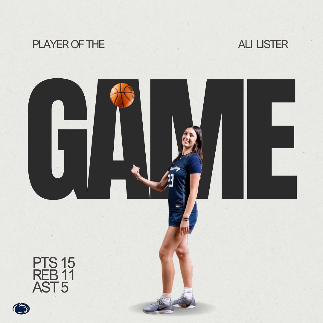 Congrats Ali Lister for receiving player of the game ✨🏀