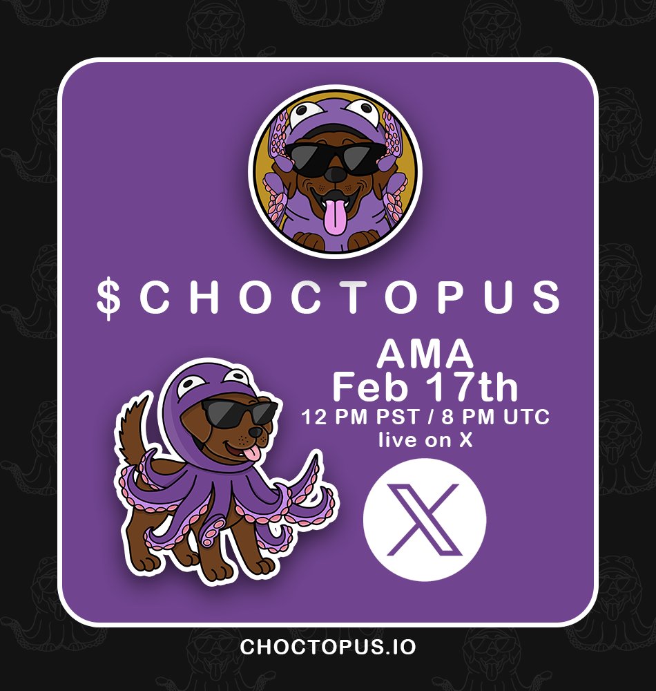 X space AMA today. Come join us! Exciting news being released! Don't miss it!