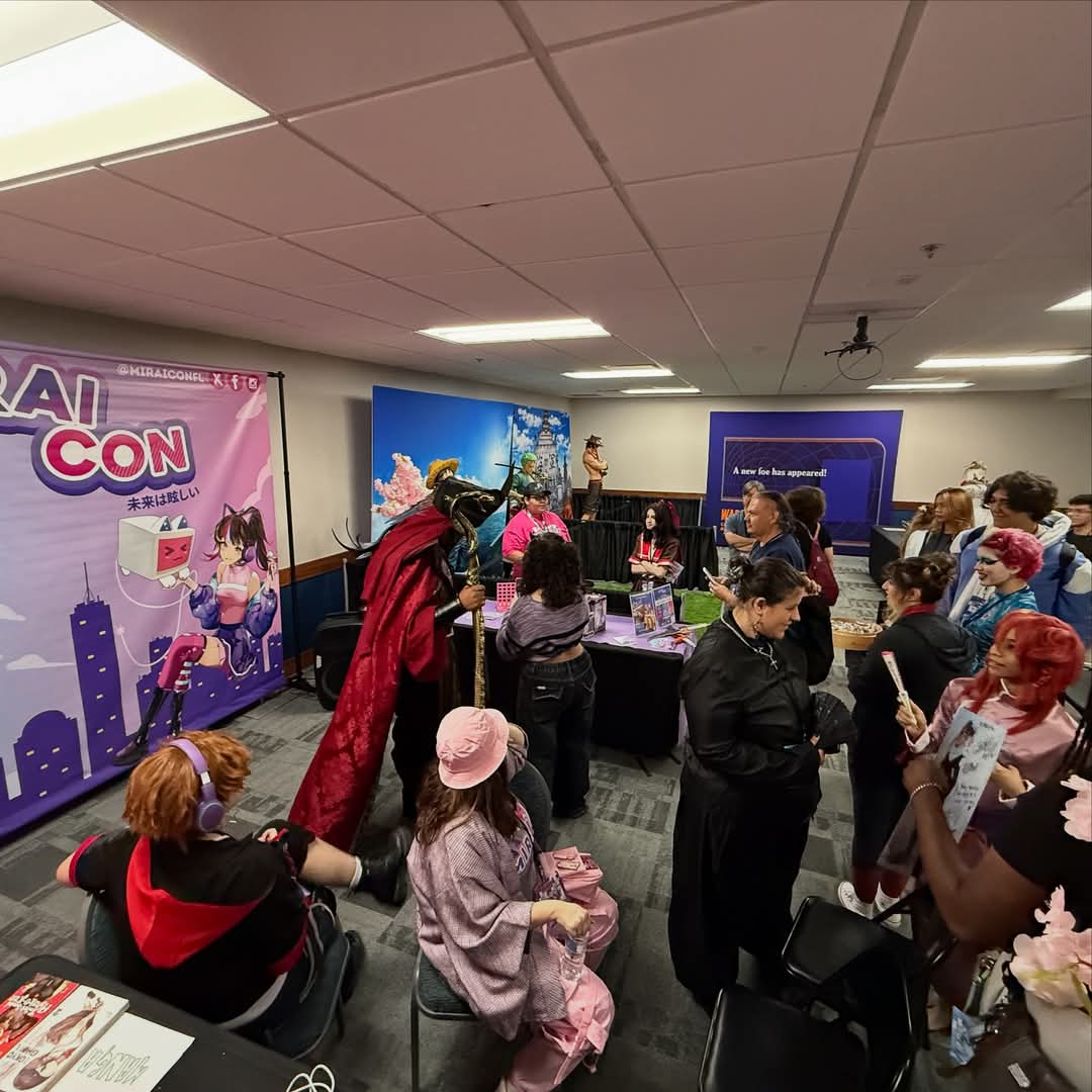 ✨ Thank you, #animatemiami! ✨
Had a blast meeting everyone, talking MiraiCon, and battling in Mario Kart &amp; Smash! Congrats to our raffle winners! 🎉 Can’t wait for MiraiCon 2025, Oct 17-19! Tickets &amp; hotel are on our website. See you soon❤️ #MiraiCon #AnimateMiami #AnimeCon